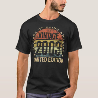 Camiseta Regalos de 21 años Vintage 2003 Edición limitada 2