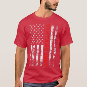 Camiseta Regalos de 22 años Vintage Bandera Americana 2000 