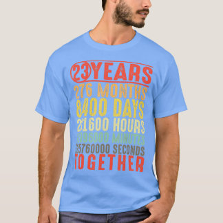 Camiseta Regalos de 23 años 23 de aniversario de su Boda
