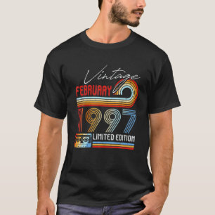 Camiseta Regalos De 25 Años Febrero 1997 Cinta De Cassette