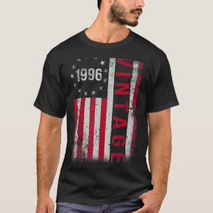 Camiseta Regalos de 27 años Vintage Bandera Americana 1996