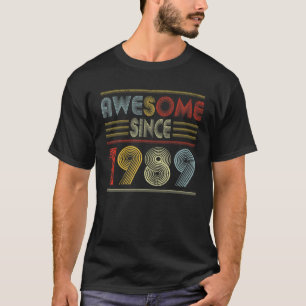 Camiseta Regalos De 33 Años Impresionantes Desde 1989 Retro