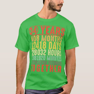 Camiseta Regalos de 34 años para su pareja 34