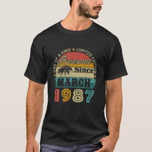 Camiseta Regalos De 35 Años De Edad Increíbles Desde Mar