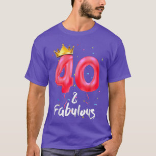 Camiseta Regalos de 40 años 40 y fabulosos desde 1982 40th 