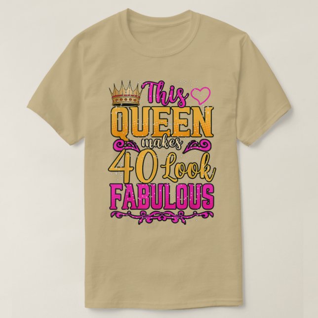 Camiseta Regalos de 40 años 40 y fabulosos desde 1982 40th  (Diseño del anverso)
