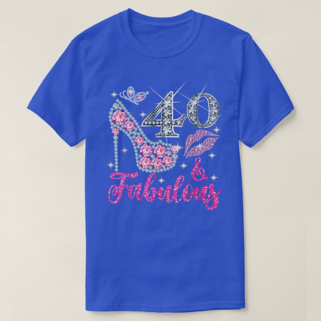 Camiseta Regalos de 40 años 40 y fabulosos desde 1982 40th  (Diseño del anverso)