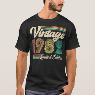 Camiseta Regalos De 40 Años Nacidos En 1982 Vintage 40th Bi