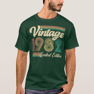 Camiseta Regalos De 40 Años Nacidos En 1982 Vintage 40th Bi