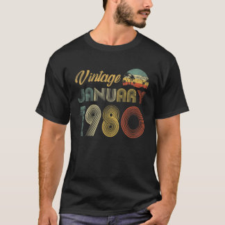 Camiseta Regalos de 42 años Vintage 1980 Edición limitada 4