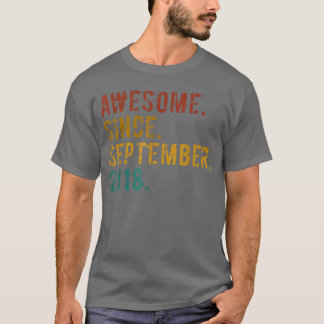 Camiseta Regalos de 4 años sorprendentes desde septiembre d
