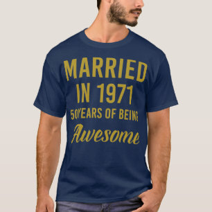 Camiseta Regalos de 50 años Bodas para parejas casadas