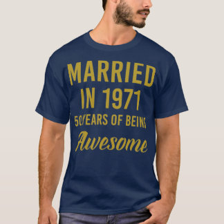 Camiseta Regalos de 50 años Bodas para parejas casadas