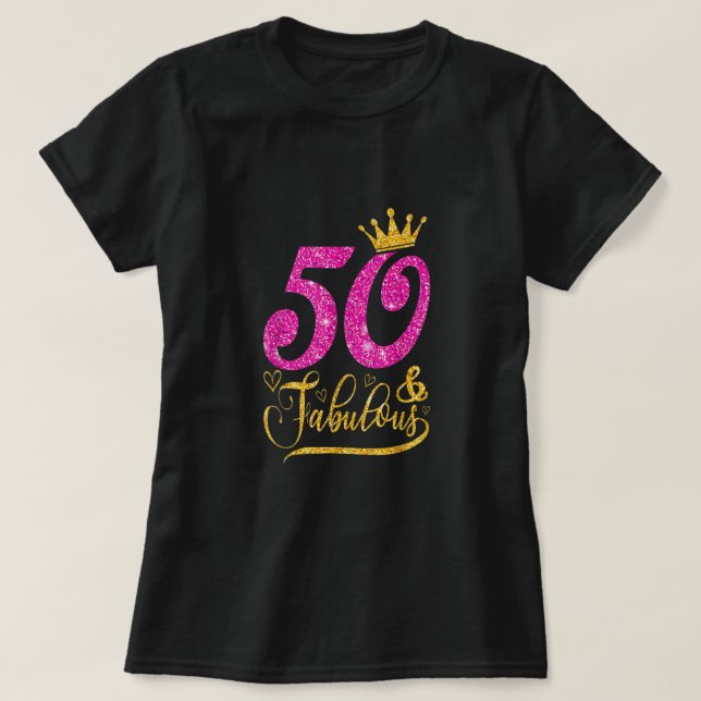 Camiseta Regalos de 50 años de antigüedad 50 y magnífico me (Diseño del anverso)