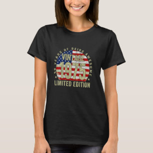 Camiseta Regalos de 50 años de edad Vintage 1975 Cumpleaños