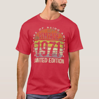 Camiseta Regalos de 50 años Vintage 1971 Edición limitada 5