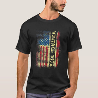 Camiseta Regalos De 50 Años Vintage Bandera Estadounidense 