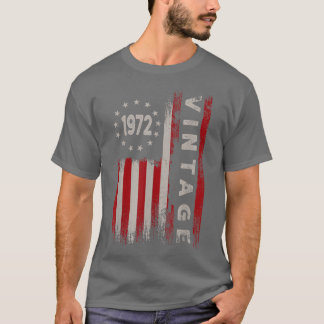 Camiseta Regalos de 50 años Vintage Bandera estadounidense