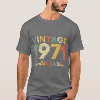 Camiseta Regalos De 50 Años Vintage Nacidos En 1971 Hombres