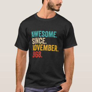 Camiseta Regalos de 54 años increíbles desde noviembre
