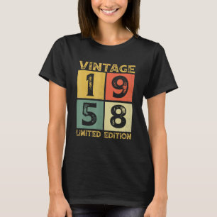 Camiseta Regalos de 65 años Vintage 1958 Edición limitada 6