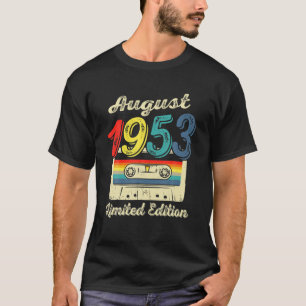 Camiseta Regalos De 68 Años Vintage Agosto 1953 68º Nacimie
