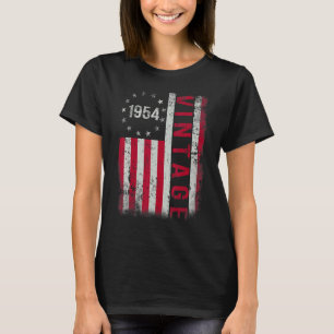 Camiseta Regalos De 69 Años Vintage Bandera Americana 1954 