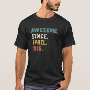 Camiseta Regalos De 6 Años Impresionantes Desde Abril De 20