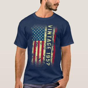 Camiseta Regalos de 70 años de antigüedad Bandera estadouni
