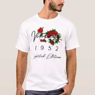 Camiseta Regalos De 70 Años Vintage 1952 Hombres Mujeres 70