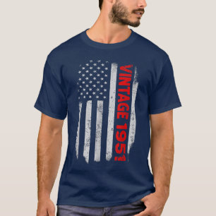 Camiseta Regalos de 71 años de antigüedad Bandera estadouni