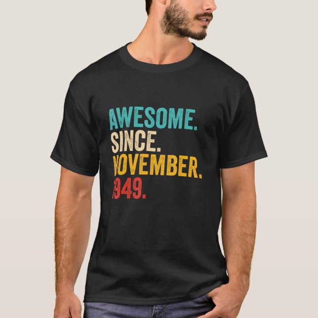 Camiseta Regalos de 73 años de antigüedad increíbles desde  (Anverso)