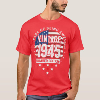 Camiseta Regalos de 77 años Vintage 1945 Edición limitada 7