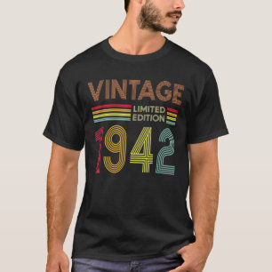 Camiseta Regalos de 80 años Vintage 1942 Edición limitada 8