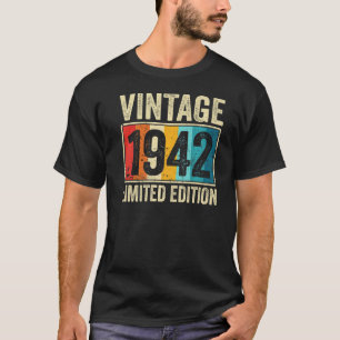 Camiseta Regalos De 81 Años Nacidos En La Vintage 1942 81ª 