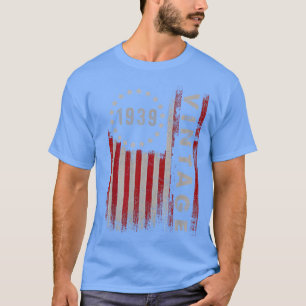 Camiseta Regalos de 83 años de antigüedad Bandera estadouni