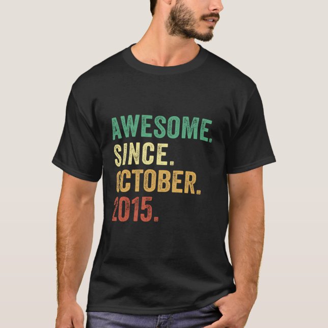 Camiseta Regalos De 8 Años 8º Nacimiento De Niño Increíble  (Anverso)