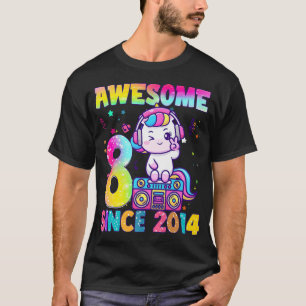 Camiseta Regalos de 8 años Chicas adolescentes adoran músic