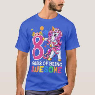 Camiseta Regalos de 8 años de antigüedad alucinante Unicorn