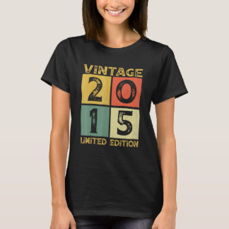 Camiseta Regalos de 8 años de edad Vintage 2015 Edición Lim