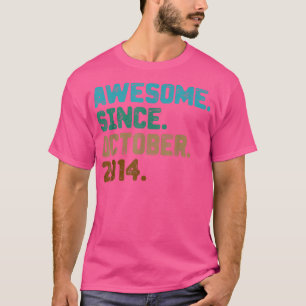 Camiseta Regalos de 8 años sorprendentes desde octubre de 2