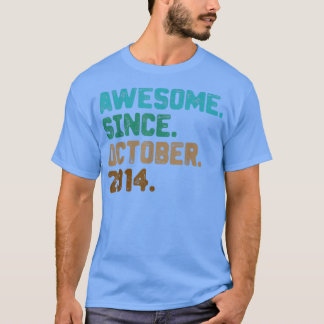 Camiseta Regalos de 8 años sorprendentes desde octubre de 2