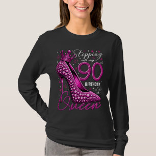 Camiseta Regalos de 90 años, tacones altos entrando en mi 9