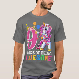 Camiseta Regalos de 9 años de antigüedad alucinantes cerdos