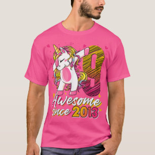 Camiseta Regalos de 9 años Unicornio Dabbing 9 cumpleaños G