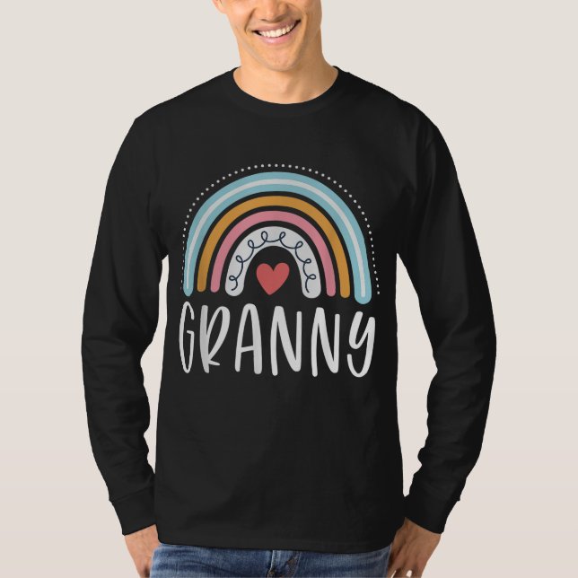 Camiseta Regalos De Abuela Para Gráfica Arcoiris De La Fami (Anverso)