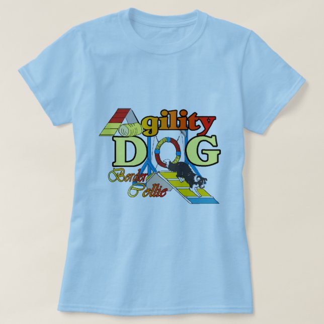 Camiseta Regalos de agilidad de color de borde (Diseño del anverso)
