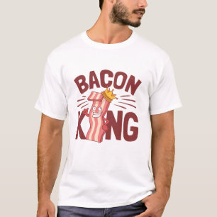 Camiseta Regalos de amante de la carne de Bacon King para h