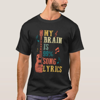Camiseta Regalos De Amante De La Música - Mi Cerebro Es Div