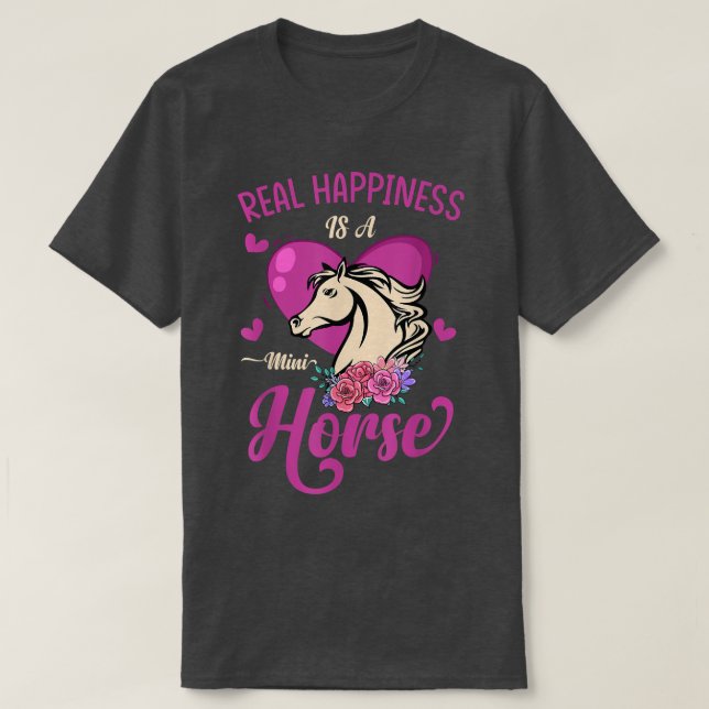 Camiseta Regalos de amante de los caballos en miniatura Fel (Diseño del anverso)